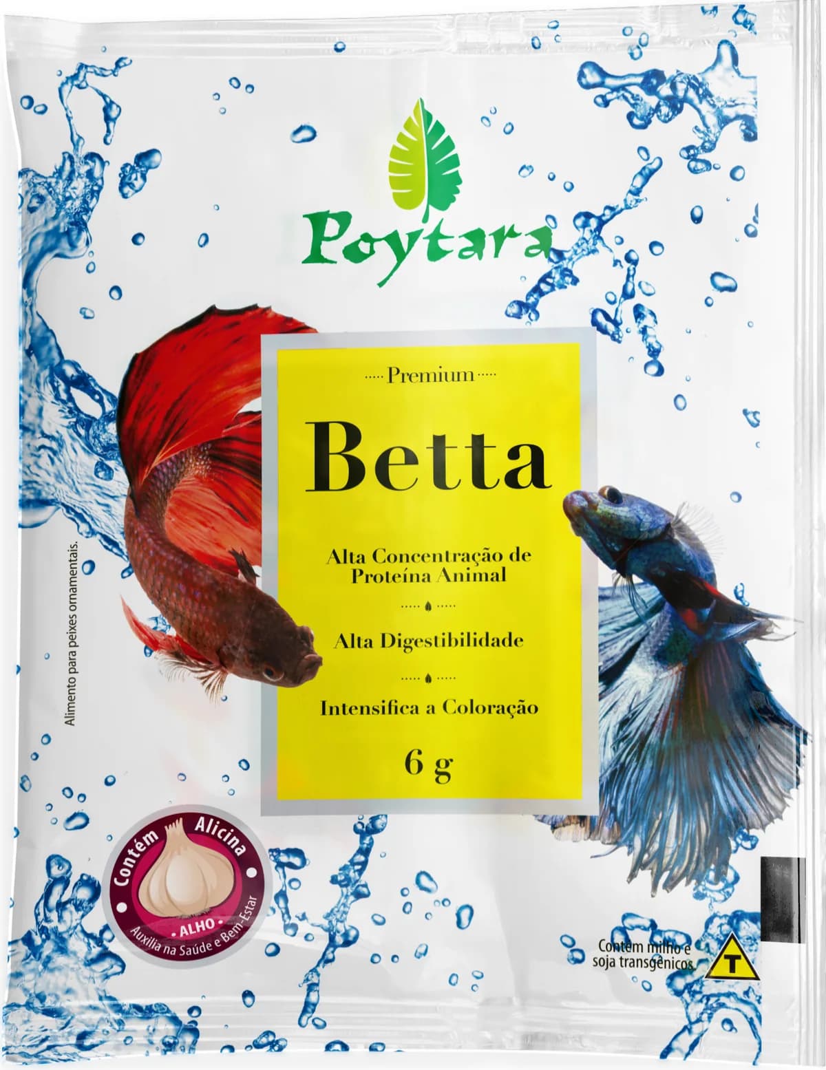 Ração Betta Black Line Poytara 14G