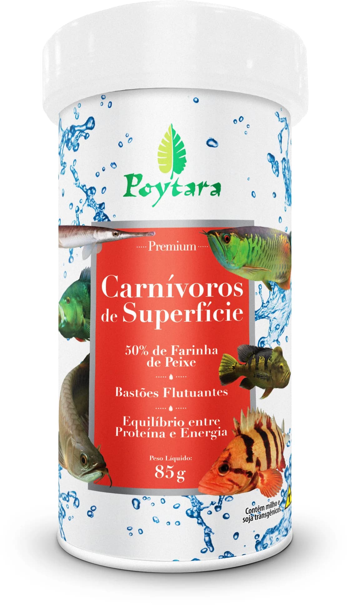 Ração Carnivoros Superficie 85G Poytara